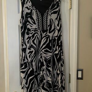 JM Collection Black Sleeveless Dress